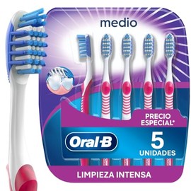 Oral Cepillo Dientes Radiant Cerdas Medias Limpieza Intensa Unidades