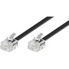 Goobay 50320 Modular Connection Cable, Telephone Cable, RJ11 Plug (6P4C)