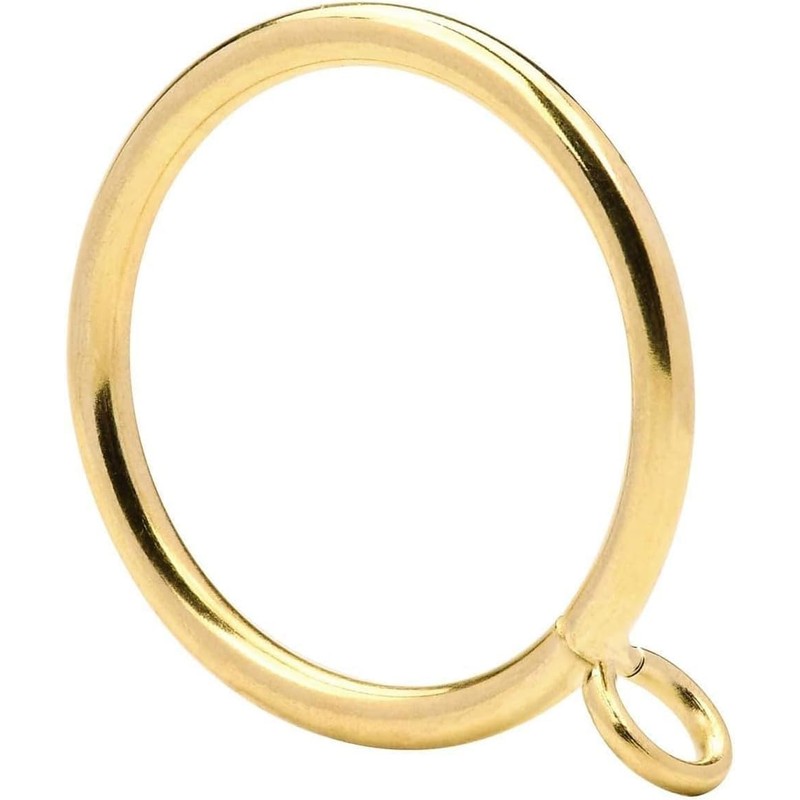 1.5-Inch Inner Diameter Metal Curtain Rings with Eyelets,Fits Up to