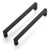 Ravinte 1 Pack 7-1/2 Inch Kitchen Square Cabinet Handles Matte Black Cabinet Pulls Black Drawer Pulls Kitchen Cabinet Hardware Kitchen Handles for Cabinets Cupboard Handles Drawer Handles