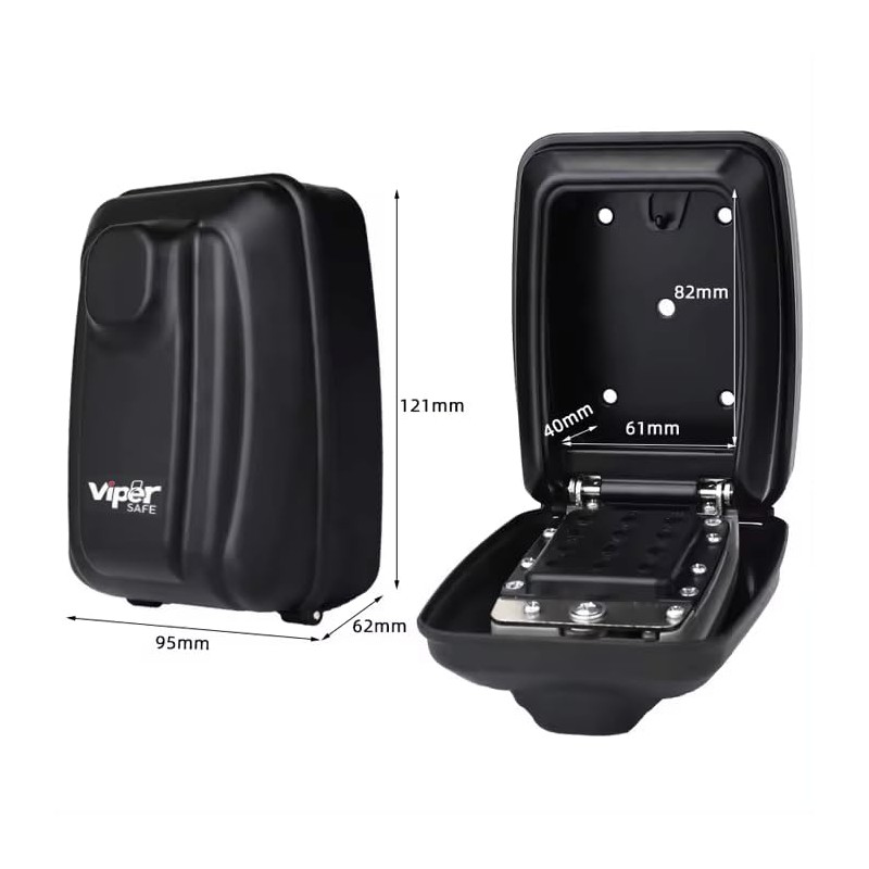 ViperSafe - Outdoor Wall Mounted Key Safe Box with 12-digit