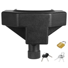 Heavy-Duty Anti-Theft Trailer Hitch Lock Kit with 3 Keys Padlock Compatible with 2-5/16 in Couplers 3-Year WarrantyDefault: Default