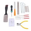 Guitar Repairing Tool Kit Maintenance Files with Carry Bag for