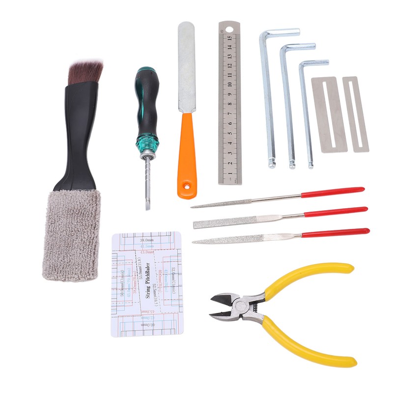 Guitar Repairing Tool Kit Maintenance Files with Carry Bag for