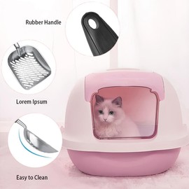Roysmart Cat Scoop, Non-Stick Cat Litter Scoop, Robust Aluminium, Durable Metal Cat Litter Tray Scoop for Pets, Cats, Kittens