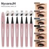 NyxaraJH 4-Tip Eyebrow Pen with Brush, 24Hr Long Lasting, Waterproof