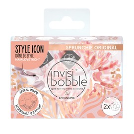 Invisibobble Sprunchie "We'll Always Have Panther" Duo Scrunchie Set I 2 x Pastel Hair Bobbles Girls & Women Satin Hair Bobbles I Limited Collection Urban Safari