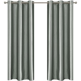Ystyle 2 Piece Blackout Curtain, Bedroom Blind Blackout Curtain for Indoor Thermal Insulation Curtain for Cold and Heat Soundproof Curtains, 46x54 Inch Light Grey