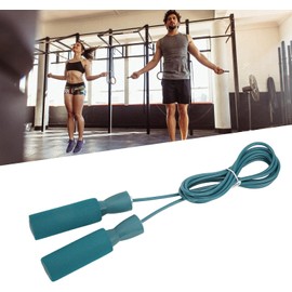 Saltar la Cuerda, Amplia Aplicación de Amortiguación Suave, Espuma Viscoelástica, Rodamientos Dobles Ajustables, Saltar la Cuerda, Mejorar los Reflejos para el Entrenamiento de los niños. (Azul)