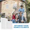Zepoty 10" X 10" Aluminum Gable Vent with Screen, Effective