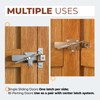 Xinafan Barn Door Jamb Latch, Zink-Plated Barn Sliding Door Hardware