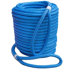 AllGear Double Braid Arborist Bull Rope | Composite Husky Urethane Coating | High Tensile Strength | Extra Abrasion Resistance | 1/2 inch x 120 feet, 2 Spliced Eyes