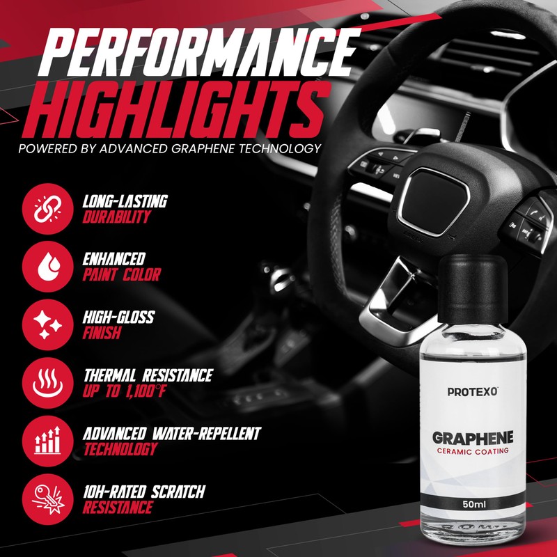 PROTEXO Graphene Ceramic Coating for Cars 50ML | Complete Ceramic