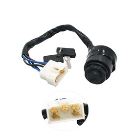JJFENG 27005-0011 Ignition Switch with Key for Kawasaki Mule 4000 4010 600 610 Replaces 27005-1191 27005-1146