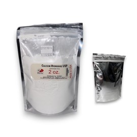 Edible Calcium Hydroxide Powder – Food Grade Dental Lime for Dental Use - High Purity Ca(OH)₂, 57g Mylar Bag - 2 OZ Bag
