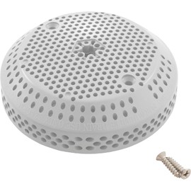 Balboa Water Group Suction Cover, BWG, 3-3/4", 124 gpm, White, w/Screws