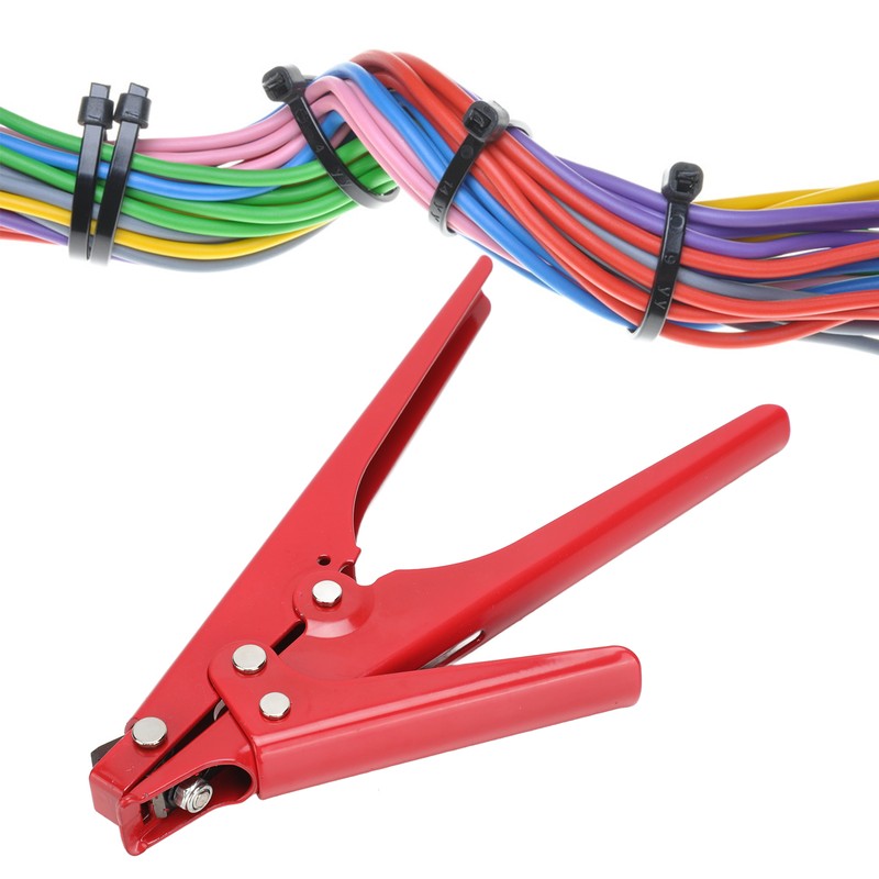 Portable Nylon Cable Tie Gun Adjustable Tension Plastic Zip Tie