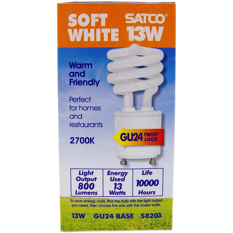 12 Pack Satco S8203 13 Watt T2 Ultra Mini Spiral