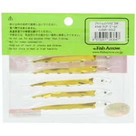 Fish Arrow (fissyuaro-) Worm Flash – J 3 sirasu SW # 148 Clear/Gold.
