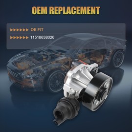 Electric Cooling Water Pump Compatible for 30i 320i 330i 430i 530i X3 X4 GT Gran Coupe xDrive 2.0L 2017 2018 2019 2020 2021 Replace Part #OE 11518638026