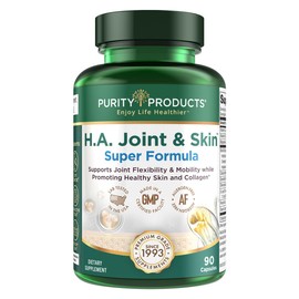 Purity Products Purity Products H.A. Joint and Skin Super Formula Biocell Collagen w/Hyaluronic Acid Supports Healthy Joint Flexibility, Healthy Synovial Fluid, and Joint Lubrication - 5-Loxin - 90 Capsules (1)