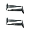 Harris Hardware 93F-HBE-4 Black Colonial Flush Surface Mount Strap Hinge