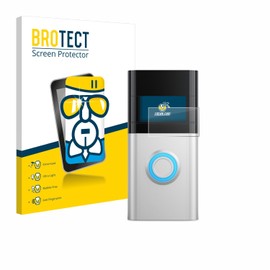 BROTECT Protective Glass for Ring Video Doorbell 3 Plus Protective Film Tempered Glass [Extremely Scratch-Resistant 9H, Anti-Fingerprint, Ultra Transparent]