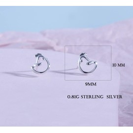 Helen de Lete Lovely Rooster Chicken Sterling Silver Stud Earrings for Women