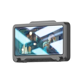 wuajia 360° Adjustable Waterproof Shower Phone Holder, Anti-Fog Bathroom Phone Mount, ABS Material, Universal Fit for All Smartphones - Perfect for Shower, Bathroom, and Kitchen Use (Grey)