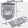 Qualore Camping Collapsible Bucket, 12L Handy Folding Water Container Portable