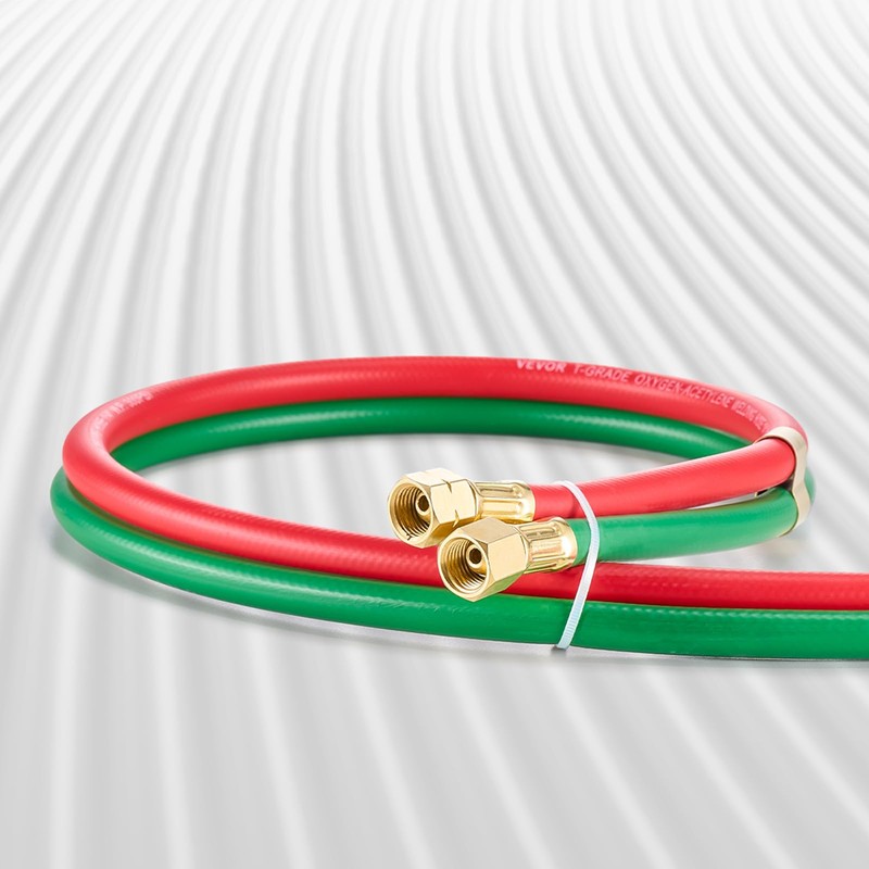VEVOR Oxygen Acetylene Hose, 1/4-Inch x 100FT Oxy Acetylene Hose