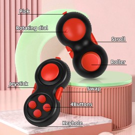 WTYCD Original Fidget Toy Game, Rubberized Classical Controller Fidget Concentration Toy with 8-Fidget Functions and Lanyard - Excellent for Relieving Stress and Anxiety…