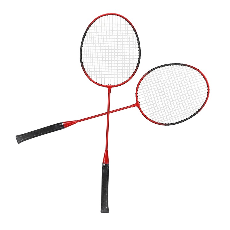 LEIJIAER Badminton Racket Offensive Iron Alloy Lightweight Comfortable Grip Sports