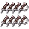 Glarks 8Pcs 32-37mm Stainless Steel T-Bolt Hose Clamps Turbo Intake