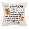 Hardeson To My Daughter Birthday Gifts, Cushion Covers Gifts for
