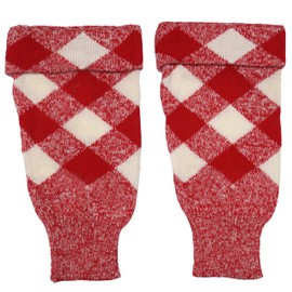 Claymore Imports Scottish Kilt Diced Hose Tops Acrylic, Formal Diced Kilt Hose Tops, diamond pattern kilt Hose Tops For Mens (Navy and White, XXL)