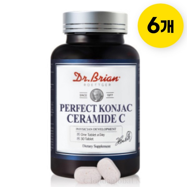Dr. Brian Perfect Konjac Ceramide C Nutrient 30 Tablets / 닥터브라이언 퍼펙트 곤약 세라마이드C 영양제 30정X6