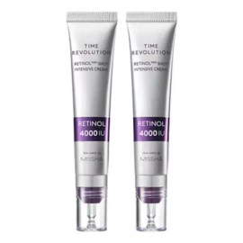 Missha 미샤 타임 레볼루션 레티놀 4000샷 집중 크림, 25ml, 2개 [25ml x 2개] Missha Time Revolution Retinol 4000 Shot Intensive Cream, 25ml, 2 pieces [25ml x 2 pieces]