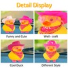 wonuu Cute Ducky in Shoes, Car Dashboard Decorations Pink Cowboy