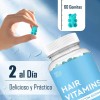 Biotina Gomitas Cabello Piel Uñas Arándano 5100 Mcg Vegan