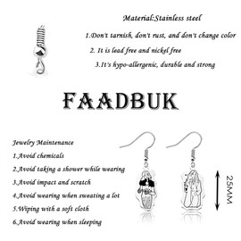 FAADBUK Agatha Lover Gift Rio Fan Gift Agatha And Rio Charm Wanda Witch Earrings for Her (Rio Vidal Earring)