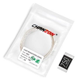 Chanzon 100pcs 0603 SMD Resistor 75 Ω ohm 1/10W 0.1W ±1% Tolerance Thick Film 75R SMT Chip Resistors Rohs Certificated