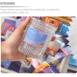 Pegatinas Decorativas para Agenda y Cuadernos, Juego de 5 Piezas en Papel Diseños Simples y Patrones Hermosos, Colores Variados Varios estilos