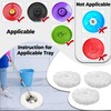 3 Pack Spin Mop Heads Replacement for 360° Rotating Round