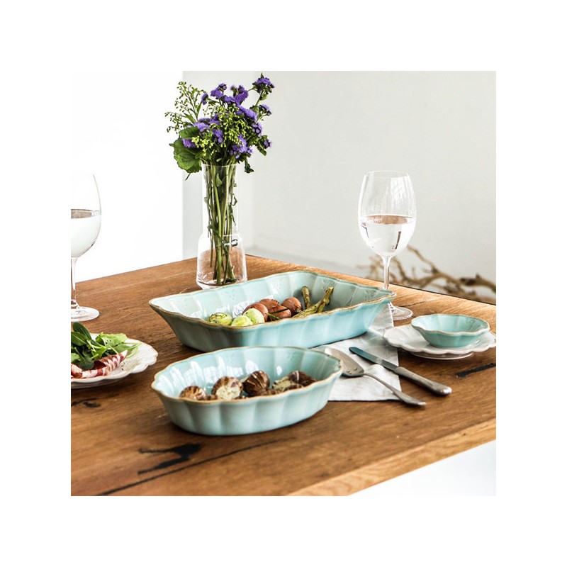 Costanova Oliva ceramic bowl white/aqua 42 types, aqua aqua_soup bowl