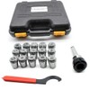 CNCEST ER32 Collet Set, 15PCS MT3 ER32 M12 Collet Chuck,