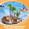 HOLIDYOYO Artificial Palm Tree, 15pcs Mini Model Coconut Palm Tree