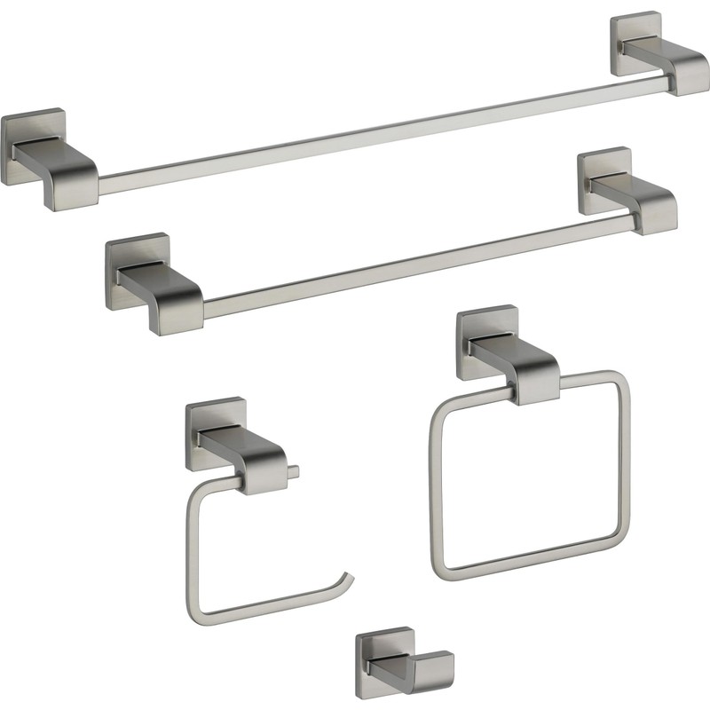 Delta 77535-SS Ara Single Towel Hook Bath Hardware Accessory in