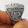 Fantasy Football Loser Ring Last Place Championship Ring Toilet Bowl