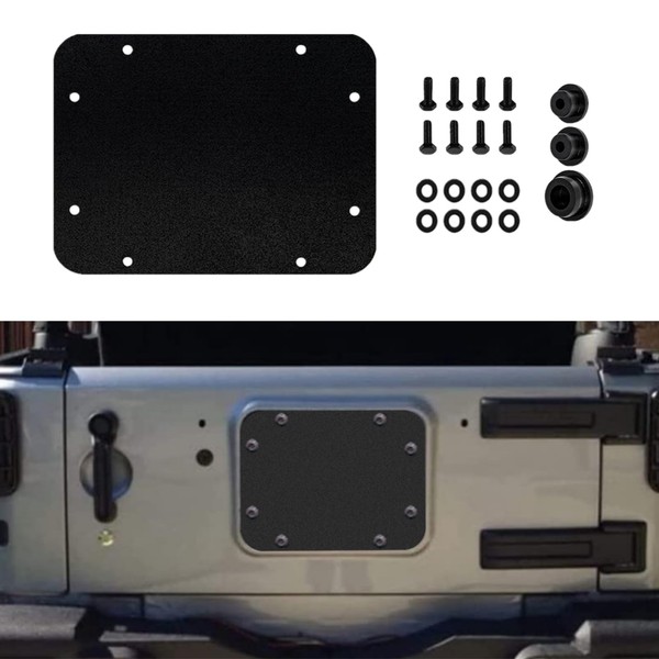 Tailgate Vent Spare Tire Carrier Filler Plate Cover Set Compatible